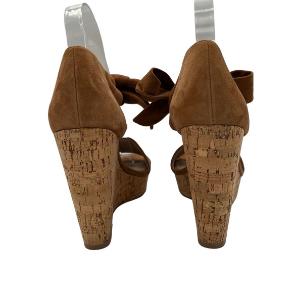 Saks Fifth Avenue McKenna Suede Platform Wedge Sandals - Picture 3 of 9